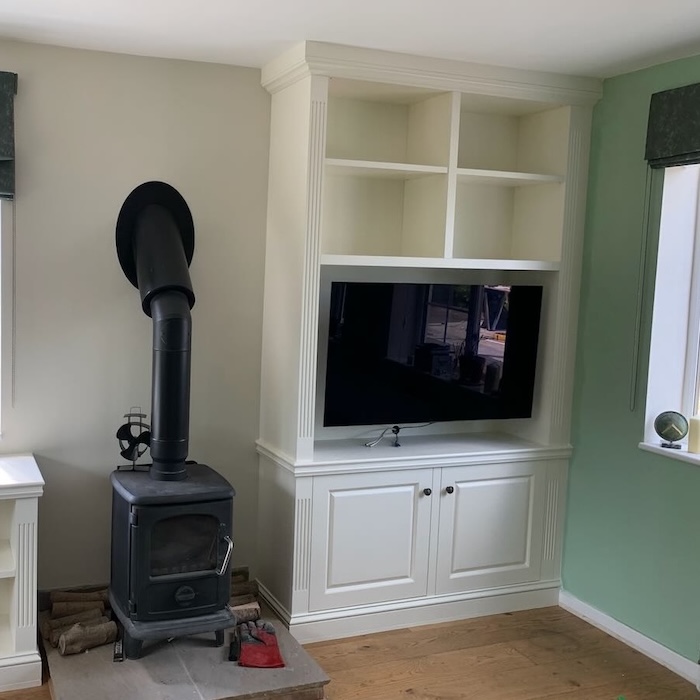 Bespoke media wall, Living room built in cupboard, worthing, west sussex, east sussex, surrey, guildford, brighton hove, london, south east
