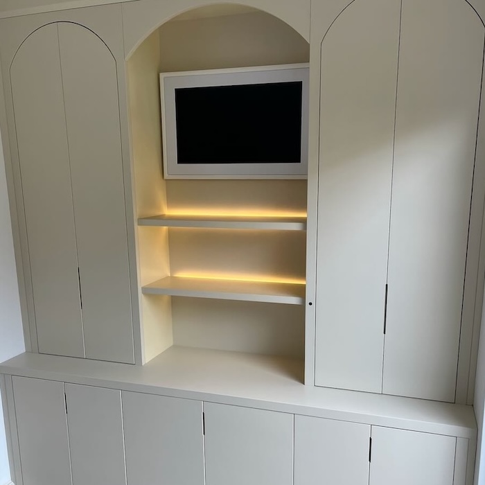 Handmade media wall, worthing, west sussex, east sussex, surrey, guildford, brighton hove, london