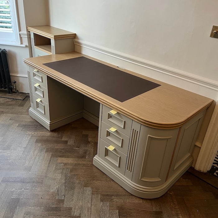 Bespoke Oak Desk for Home Office in East Sussex