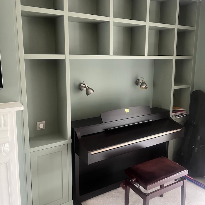 Custom media wall west susssex, east sussex, surrey, london, thoughts 2 furniture bespoke joinery